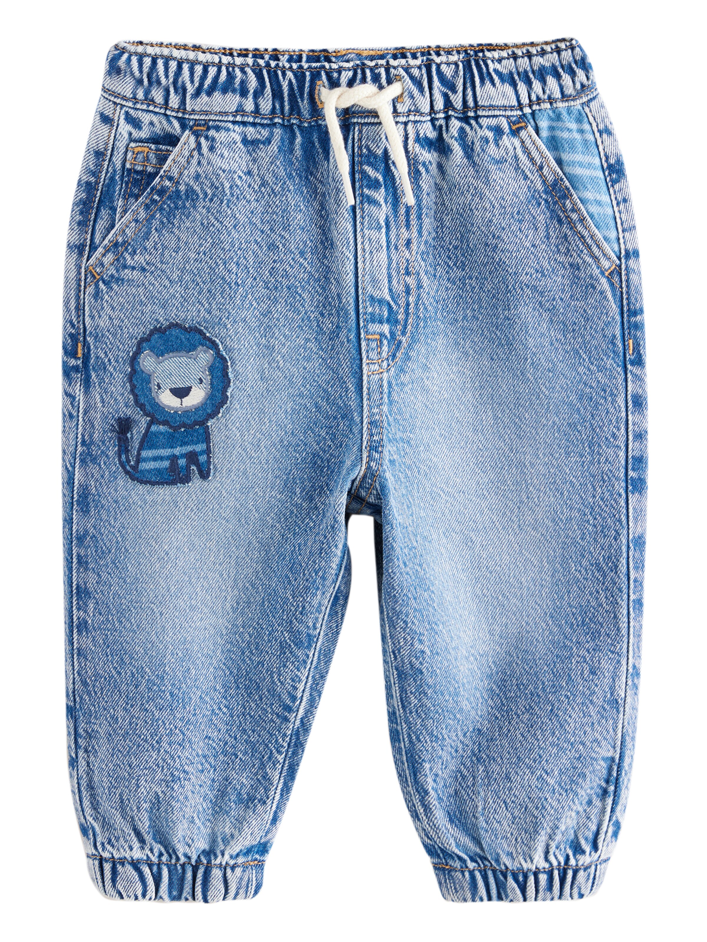 Next Свободный крой Джинсы в Синий: спереди