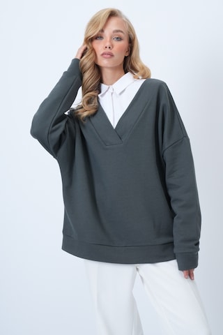 Sweat-shirt Trend Alaçatı Stili en gris