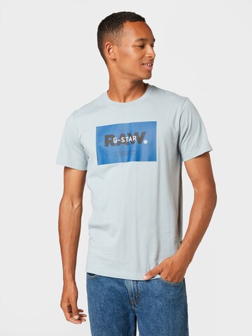 G-Star RAW Shirt in Blauw: voorkant