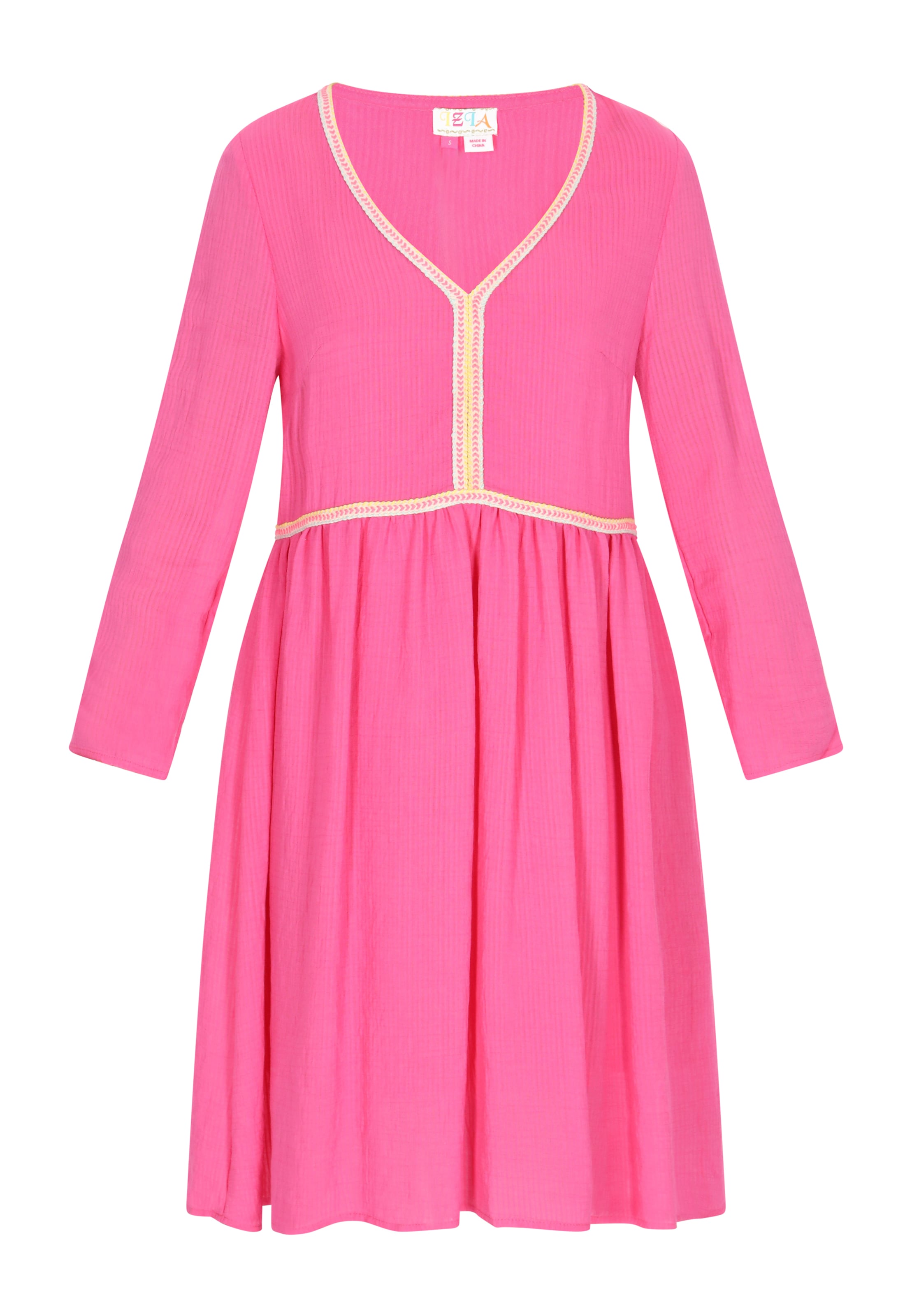 IZIA Рокля 'Festival' в розово: отпред