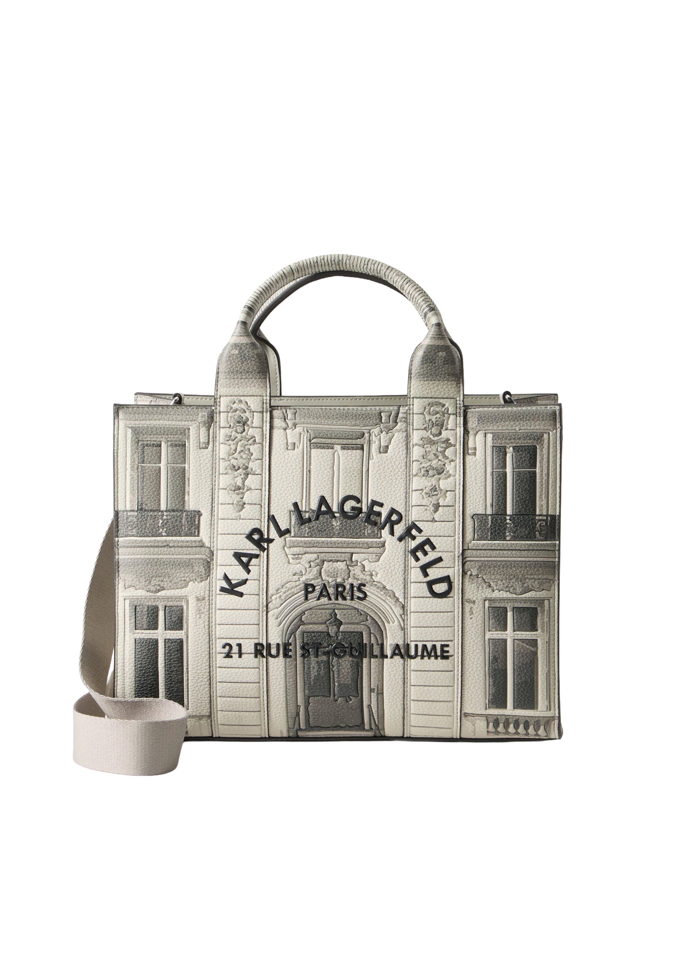 Karl Lagerfeld Torebka 'Maison De Karl' w kolorze szary: przód