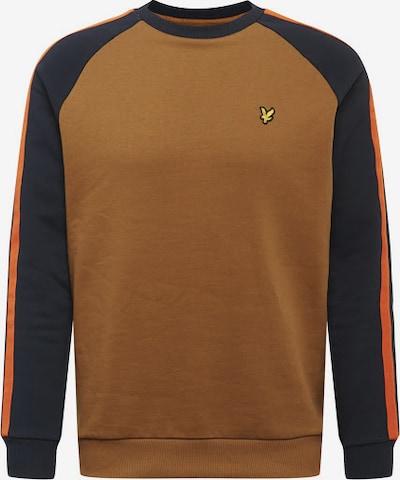 Lyle & Scott Sweatshirt in navy / braun / gelb / orange, Produktansicht