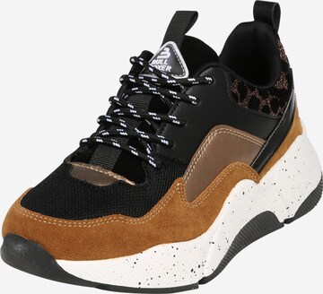 Sneaker bassa di BULLBOXER in marrone: frontale