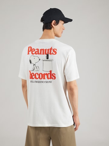 Only & Sons Тениска 'ONSPEANUTS' в бяло: отпред