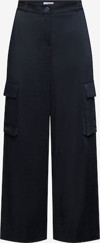 Wide Leg Pantalon cargo ESPRIT en noir : devant