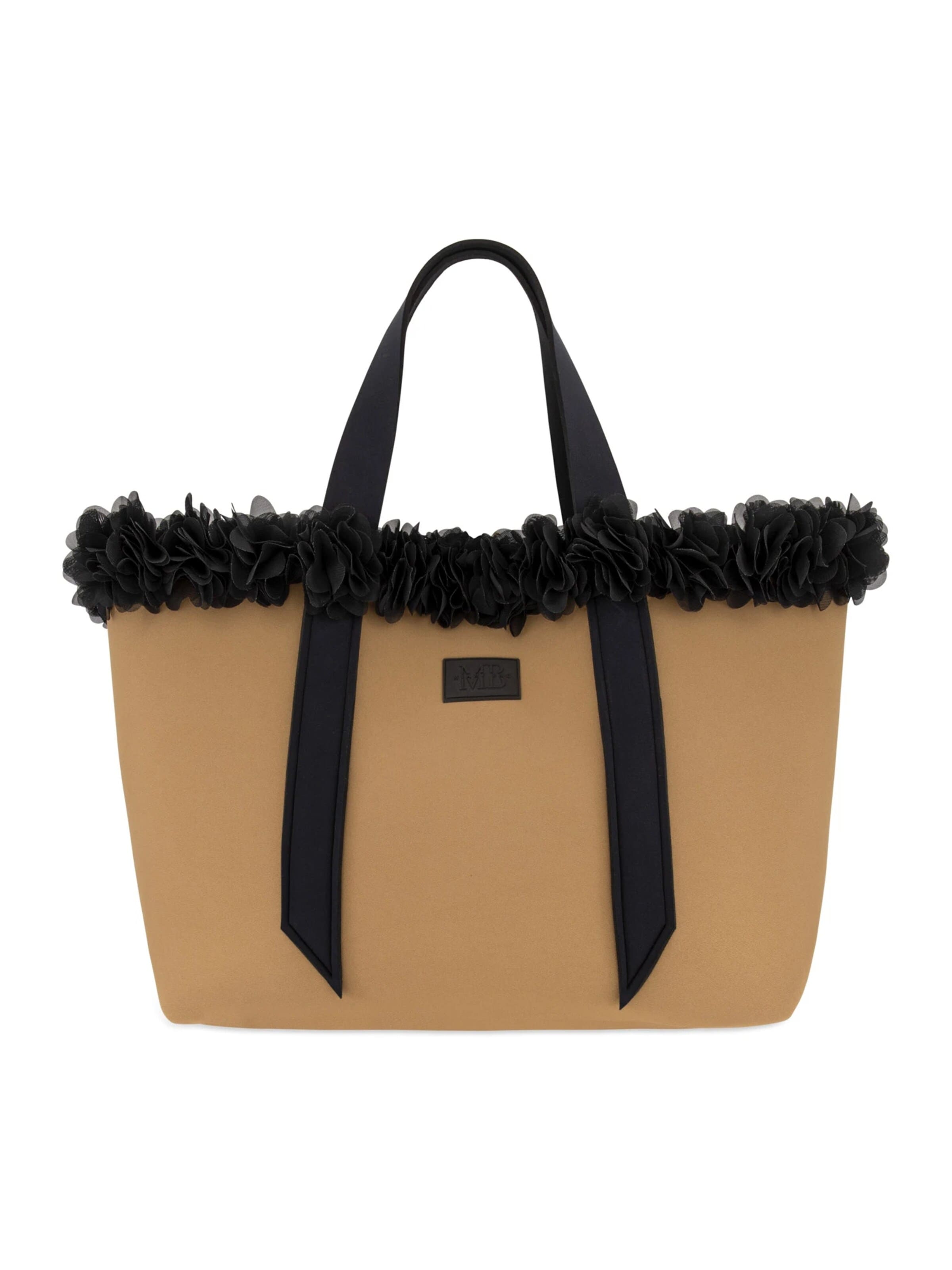 Miami Bag - Bolsa de playa en beige: frente