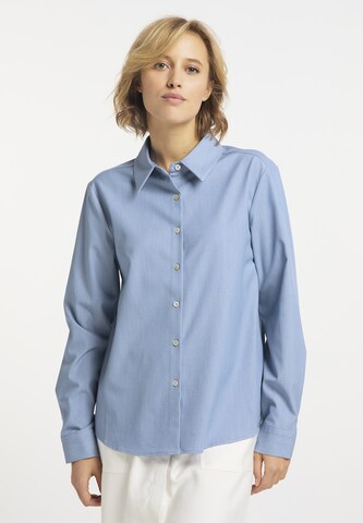 usha BLUE LABEL Blouse in Blauw: voorkant