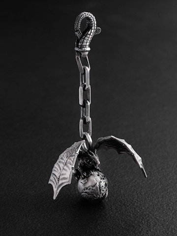 REYTEL Sleutelhanger 'DRACO MUNDI' in Zilver