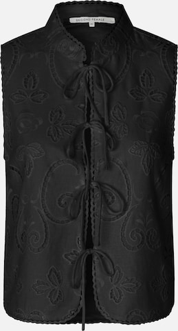 SECOND FEMALE Bluse 'Vilma' in Schwarz: Vorderseite