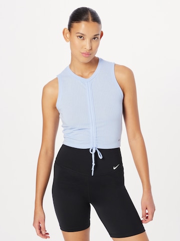 NIKE Sporttop in Blauw: voorkant