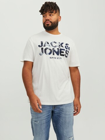 Jack & Jones Plus Tričko 'James' – bílá: přední strana