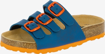 LICO Pantolette 'Bioline' in Blau: Vorderseite