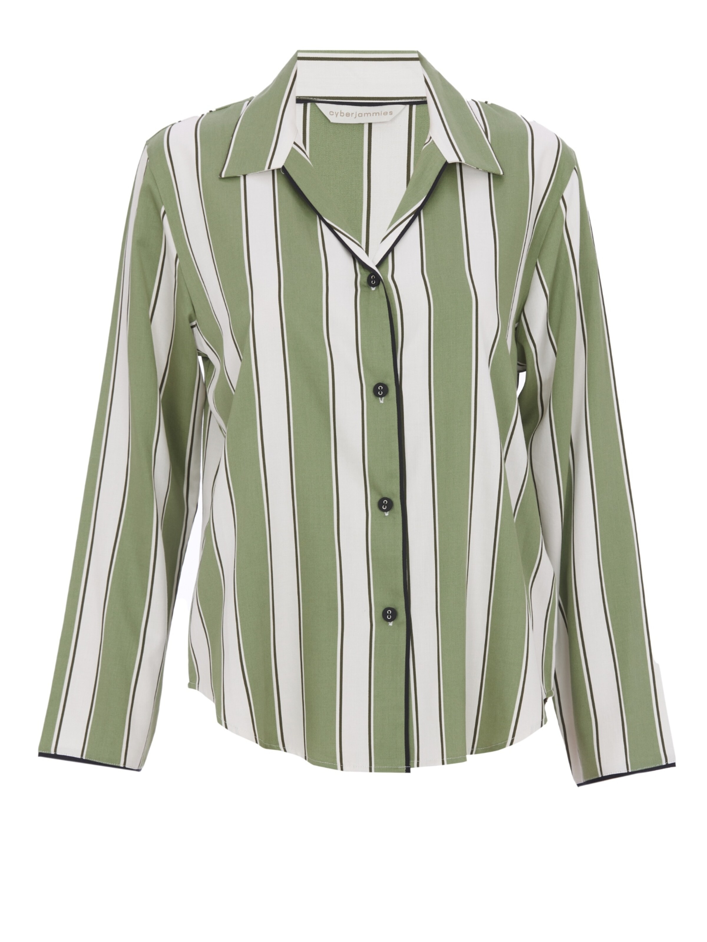 Cyberjammies Schlafshirt 'Nancy' in Grün: Vorderseite