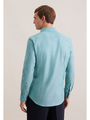 SEIDENSTICKER Slim Fit Hemd in Blau