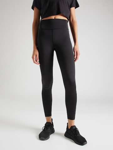 Skinny Pantaloni sportivi 'Optime Full-length' di ADIDAS PERFORMANCE in nero: frontale