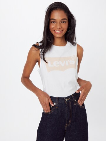 Haut 'Graphic Band Tank' LEVI'S ® en blanc : devant