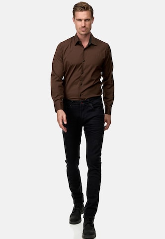Rusty Neal Regular fit Button Up Shirt in Brown