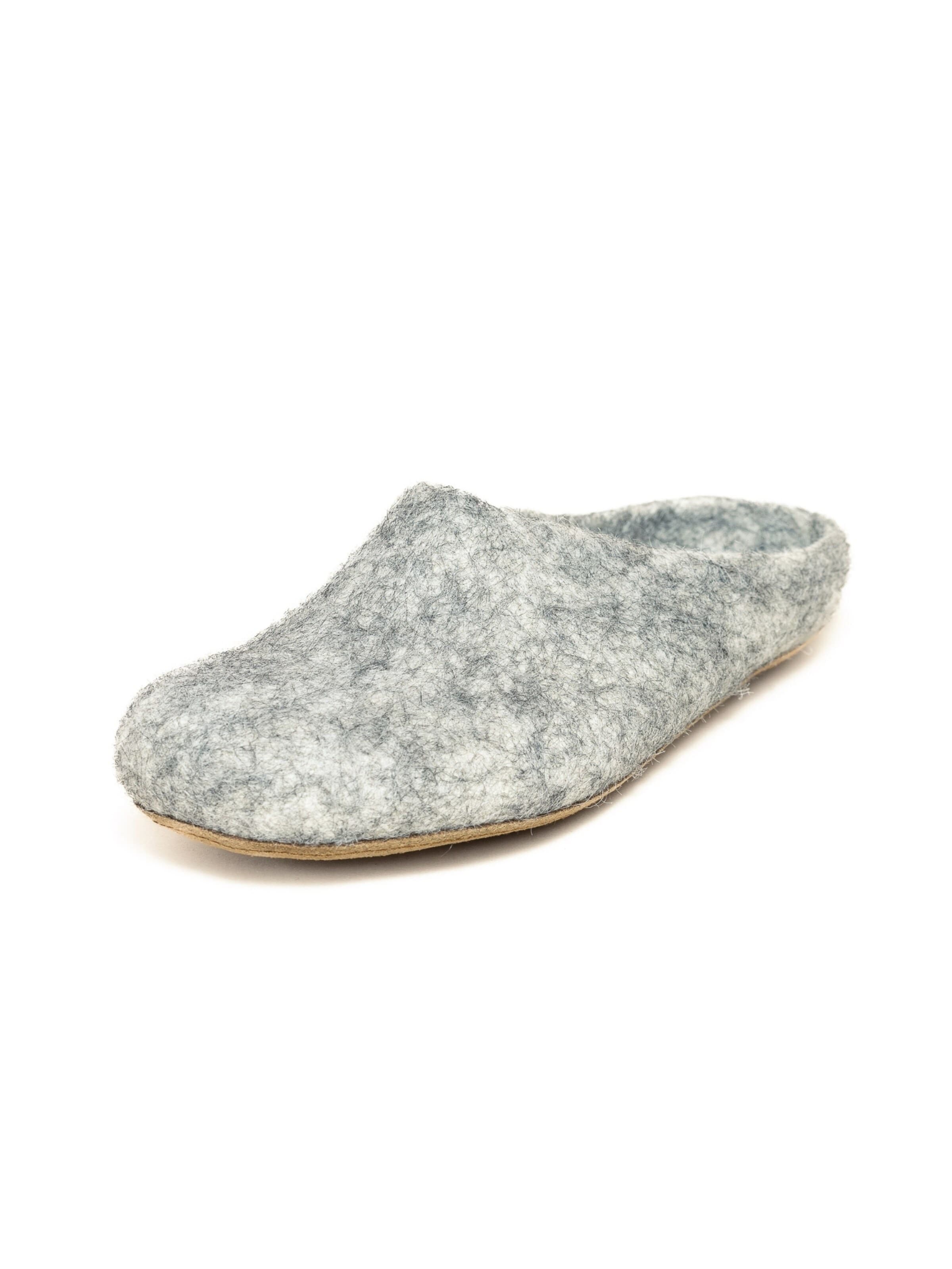 MagicFelt Hausschuh 'Filzpantoffel Magicfelt 713'‌‌‌‌ in Grau: Vorderseite