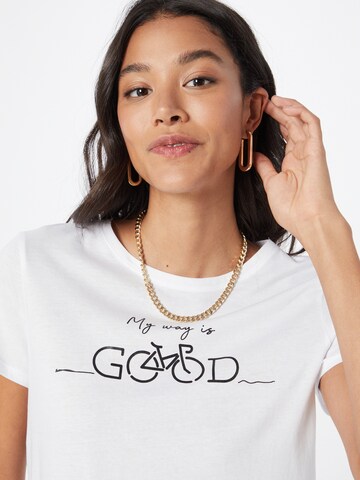 Mavi Shirt 'GOOD' in Wit