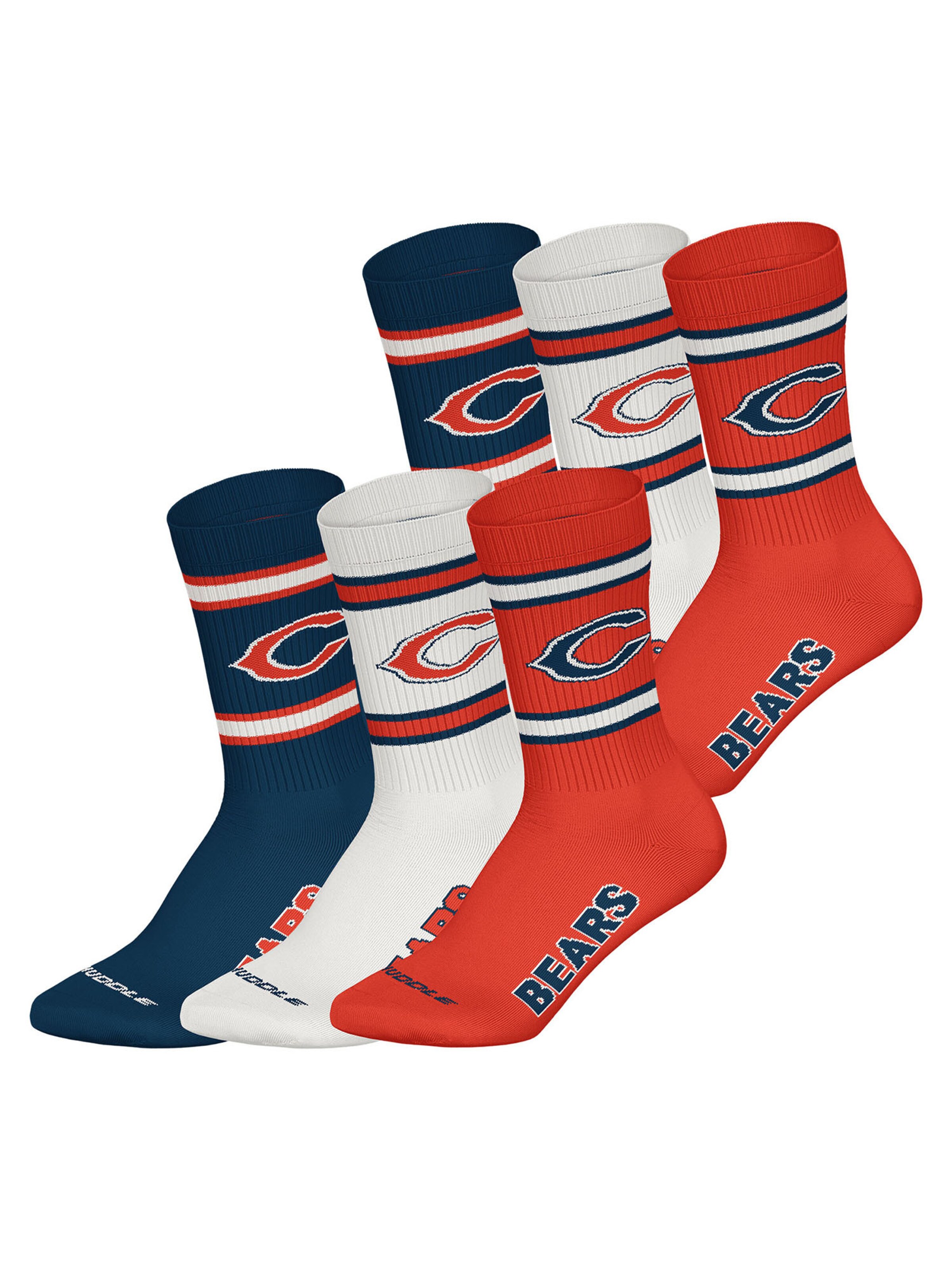 Huddle Socks 'Chicago Bears' in Blue: front