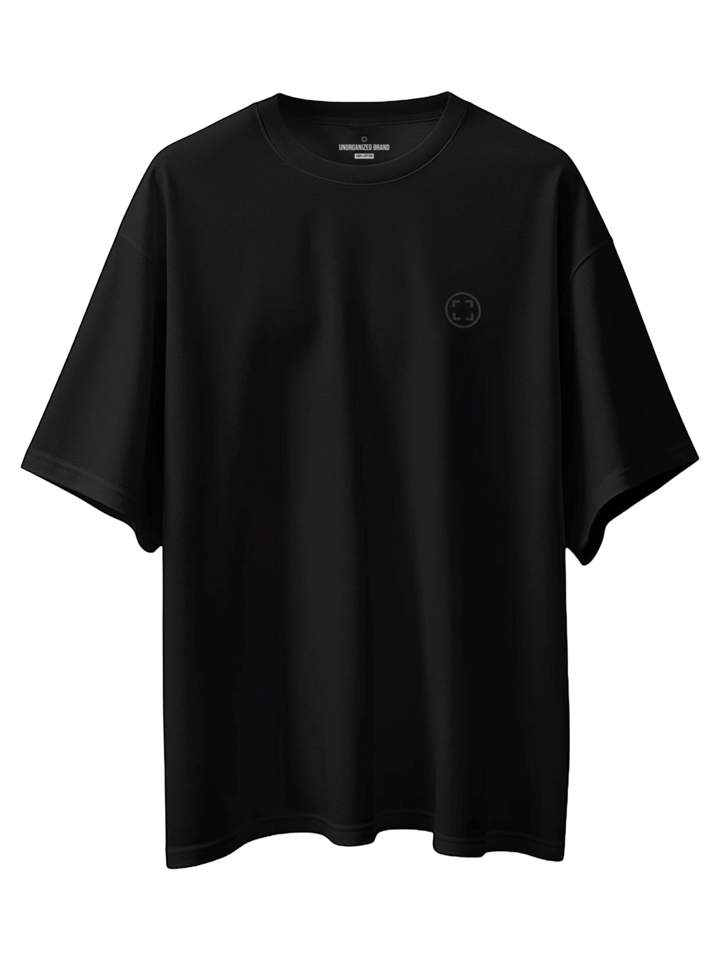 UNORGANIZED BRAND Shirt 'SCHWERES OVERSIZE T5' in Black: front