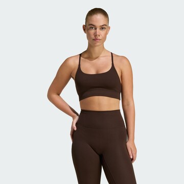 Bustier Soutien-gorge de sport 'All Me' ADIDAS PERFORMANCE en marron : devant