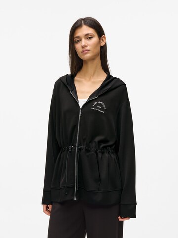 Veste de survêtement 'Rue St-Guillaume' Karl Lagerfeld en noir : devant