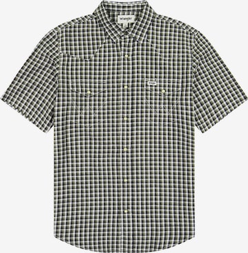 WRANGLER Regular fit Button Up Shirt 'Western' in Blue: front
