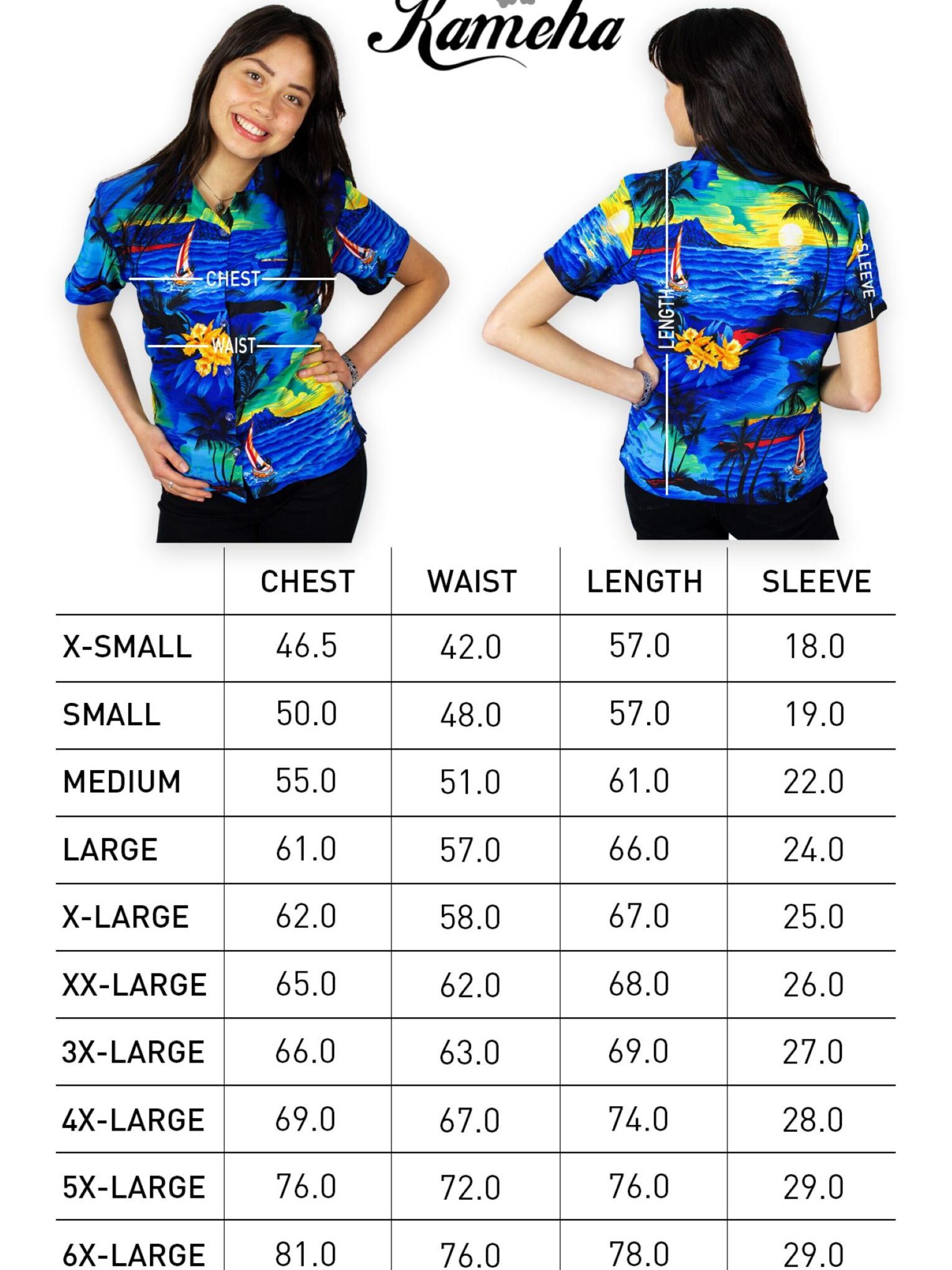 Camicia da donna 'Surf' di King Kameha in blu