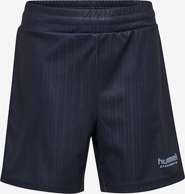 Hummel Regular Sportbroek in Blauw: voorkant