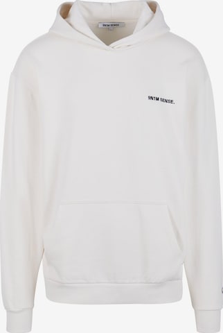 9N1M SENSE - Sweatshirt 'Essential' em branco: frente