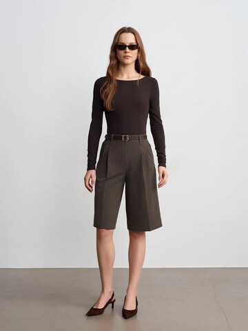 Wide Leg Pantalon Dilvin en vert