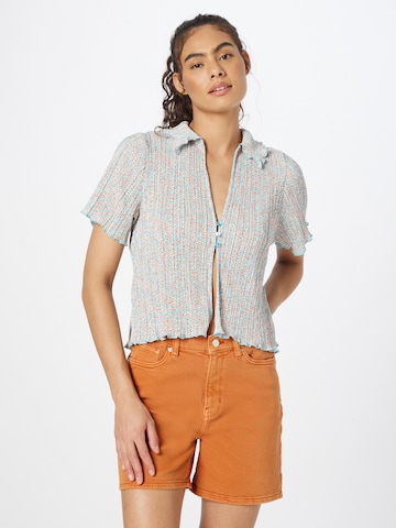 Monki Blouse in Blue: front