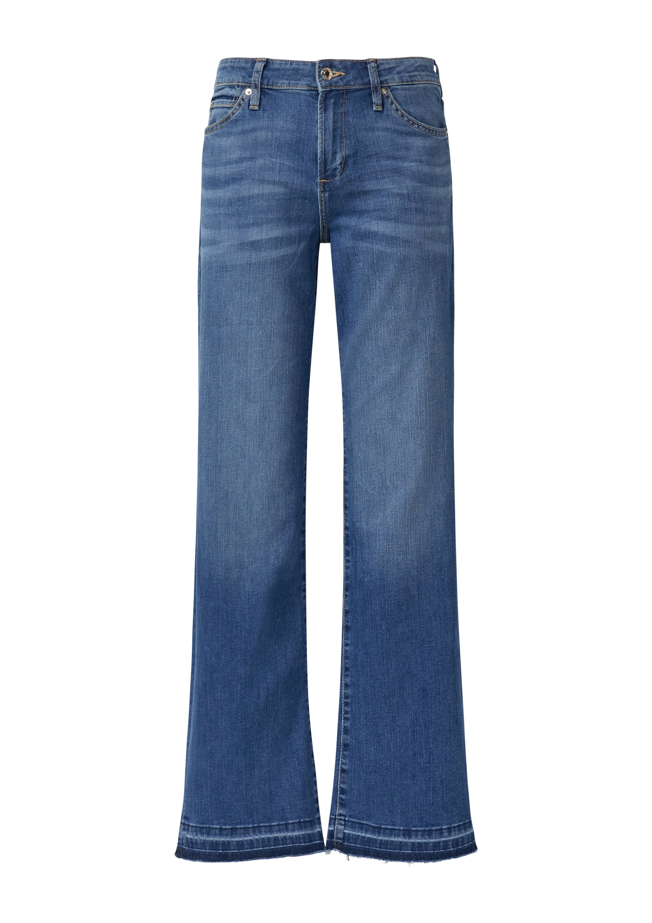 s.Oliver Flared Jeans in Blauw: voorkant