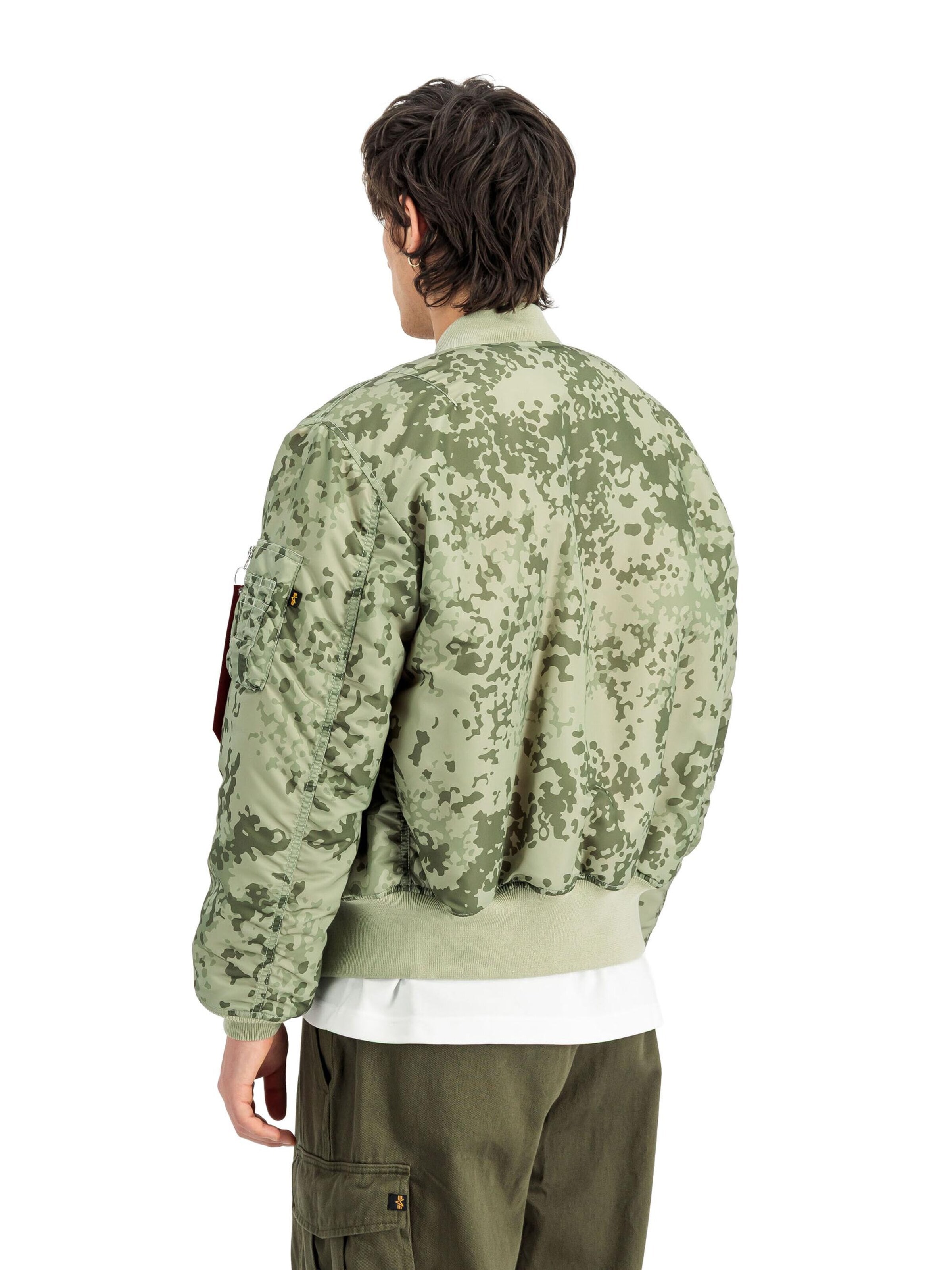 ALPHA INDUSTRIES Prechodná bunda 'MA-1 Heritage' - Zelená