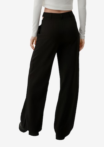 QS Wide leg Broek in Zwart