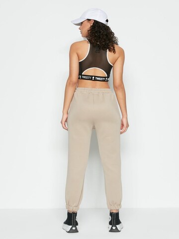 C&City Tapered Trousers in Beige