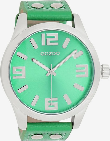 OOZOO Analog Watch in Green: front