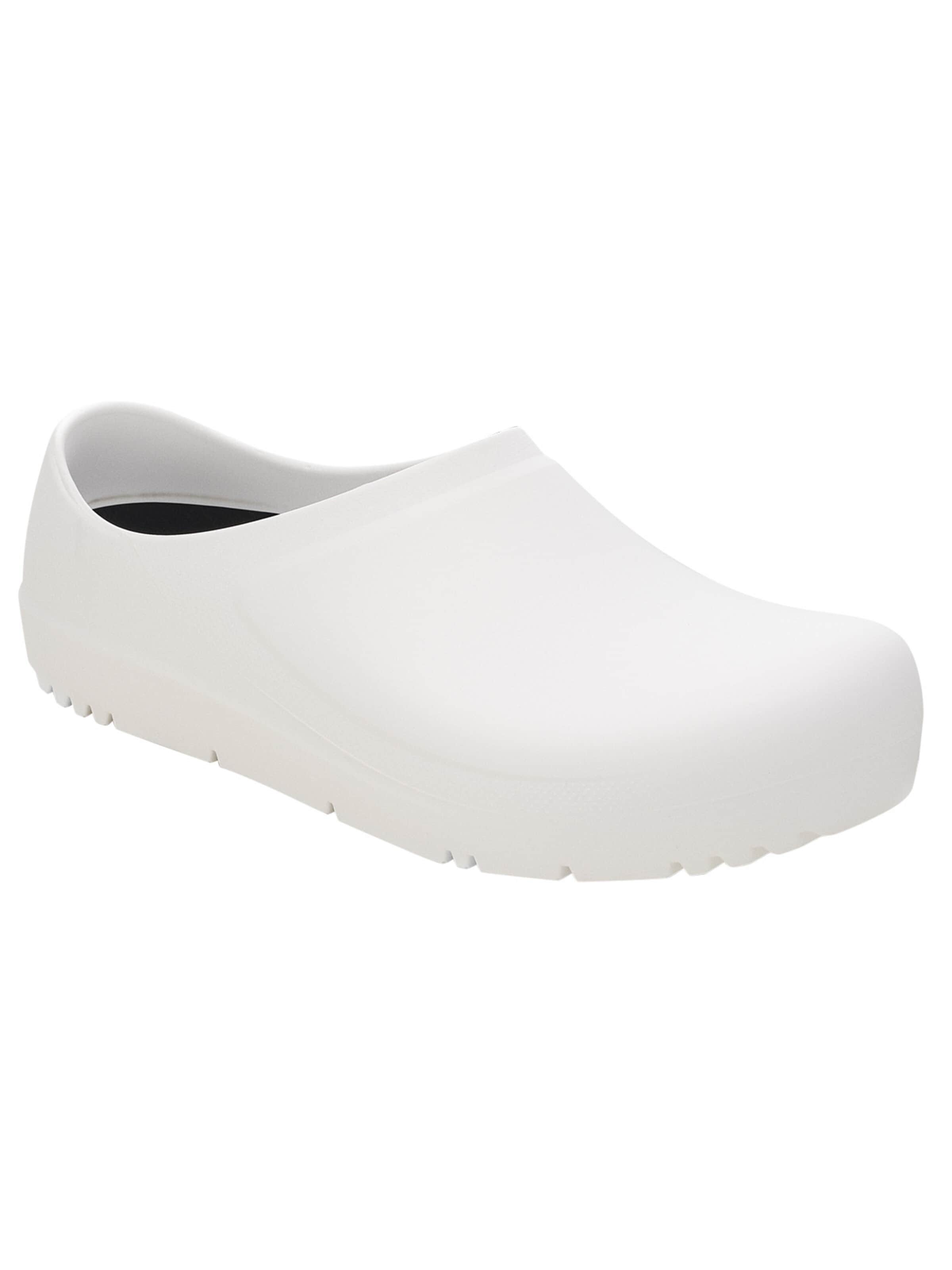 BIRKENSTOCK Clogs 'Berufsschuhe Profi BIrki' in White: front