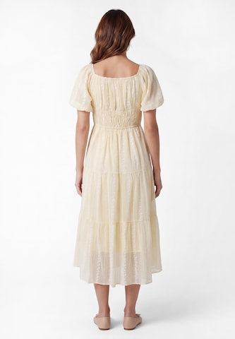 Usha - Vestido 'Floral' em amarelo
