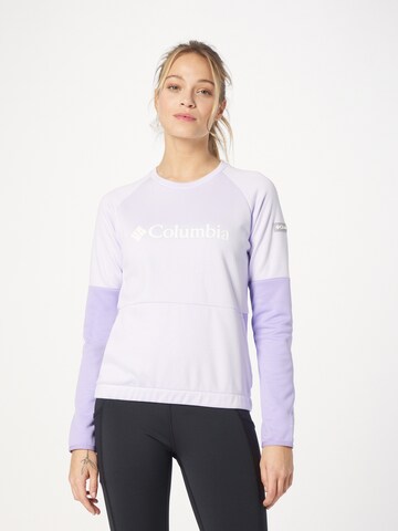 COLUMBIA Athletic Sweatshirt 'Windgates' in Purple: front