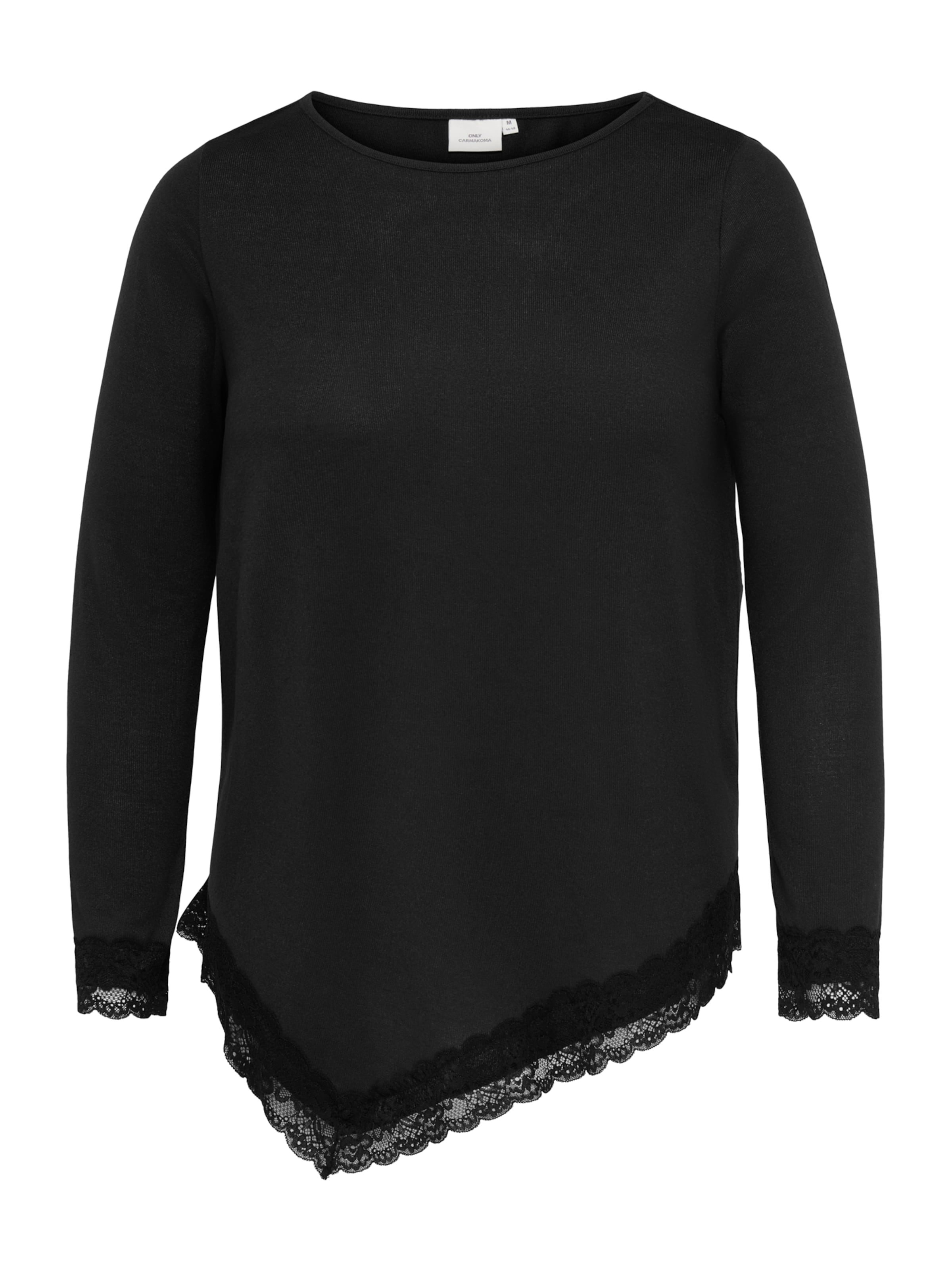 ONLY Carmakoma - Camiseta 'CARALBA' en negro: frente