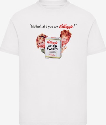 F4NT4STIC Shirt 'Kellogg's Corn Flakes Vintage Kids Advert' in White: front