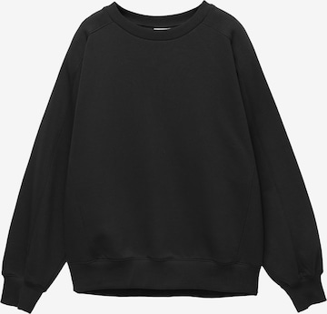 Sweat-shirt Pull&Bear en noir : devant