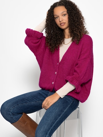 SASSYCLASSY Oversized cardigan in Pink