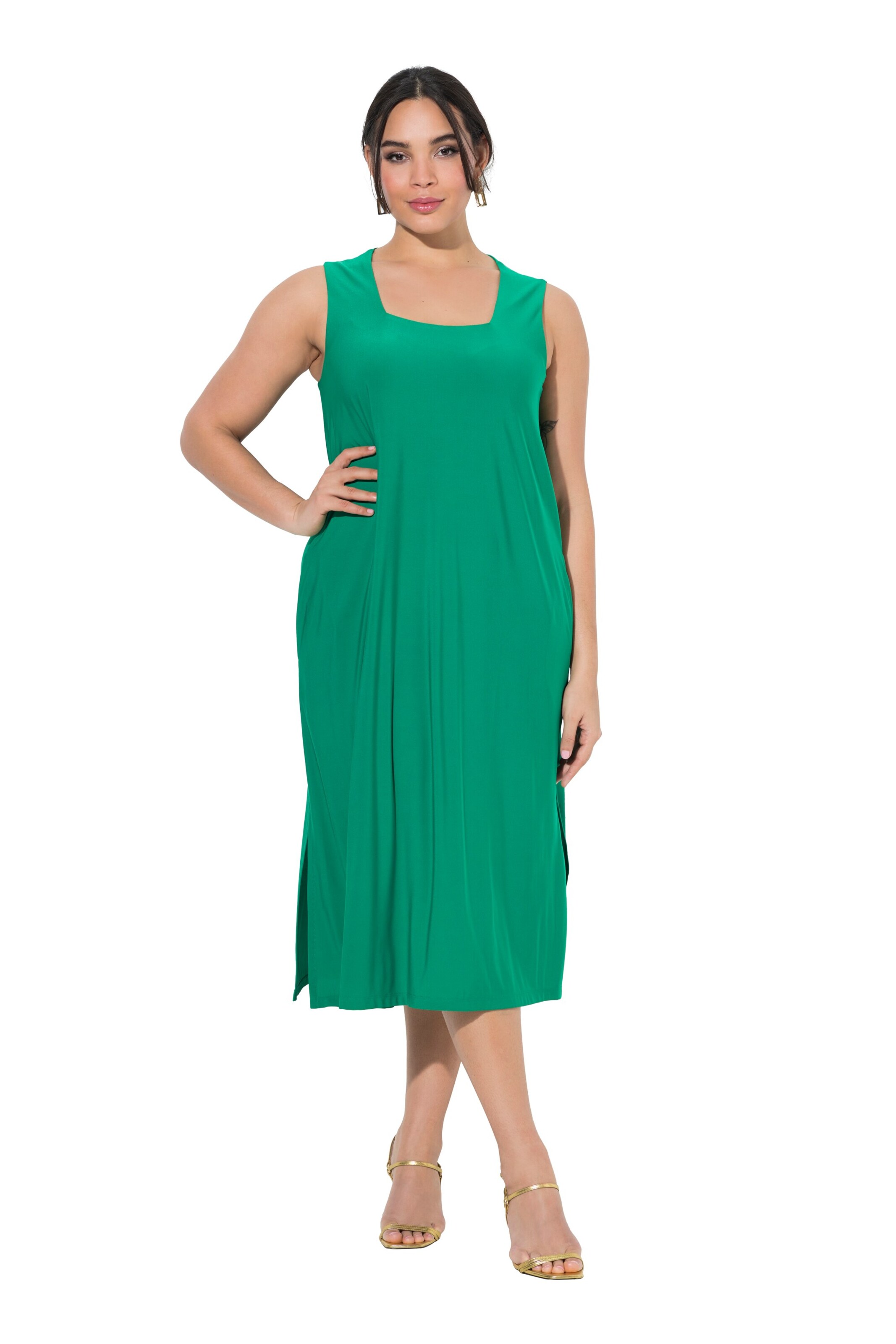 Ulla Popken Dress in Green: front