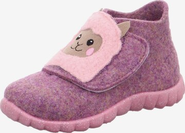 SUPERFIT Slippers 'Happy' in Purple: front