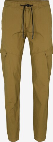 TOM TAILOR DENIM Tapered Cargo Pants in Green: front