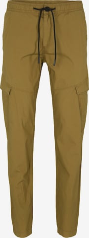 Effilé Pantalon cargo TOM TAILOR DENIM en vert : devant