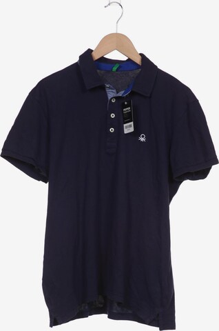 UNITED COLORS OF BENETTON Poloshirt XL in Blau: predná strana